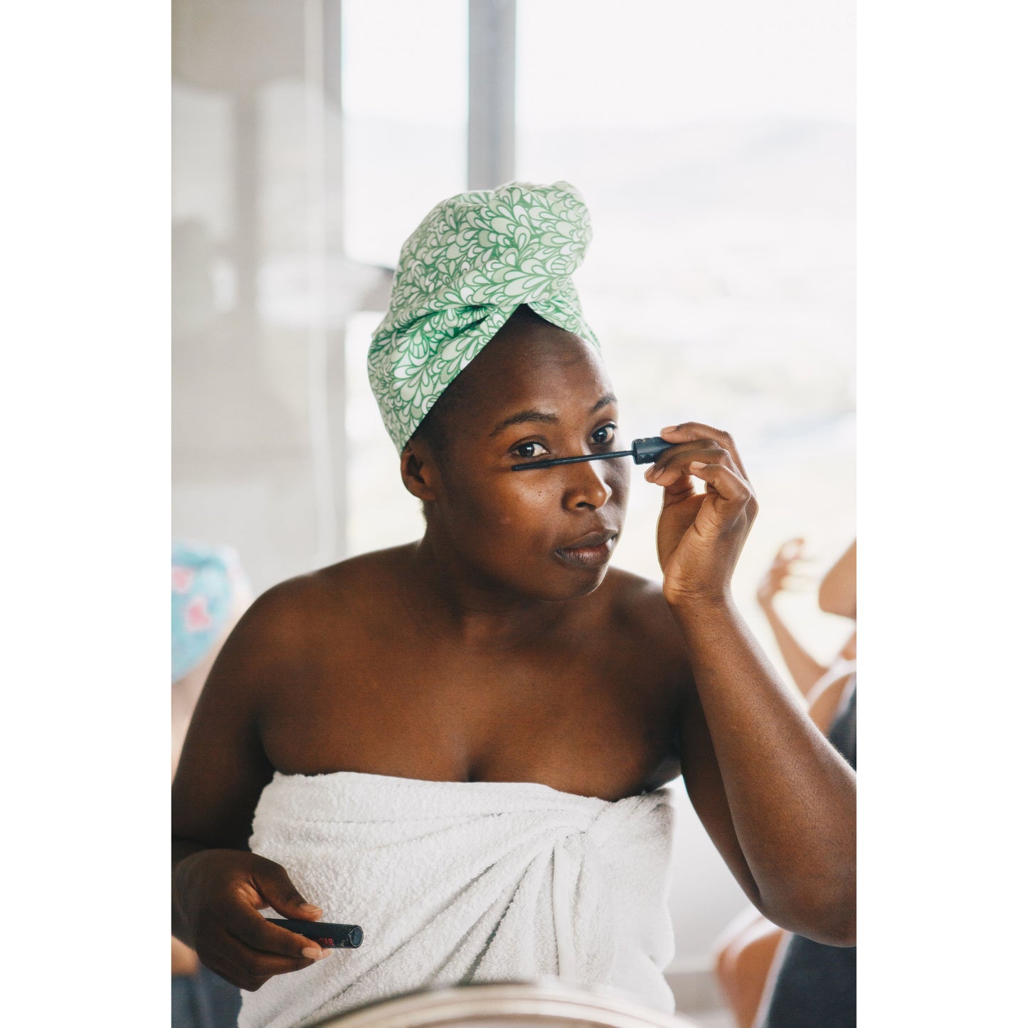 Quick-Dry Hair Towel - Emerald Groove