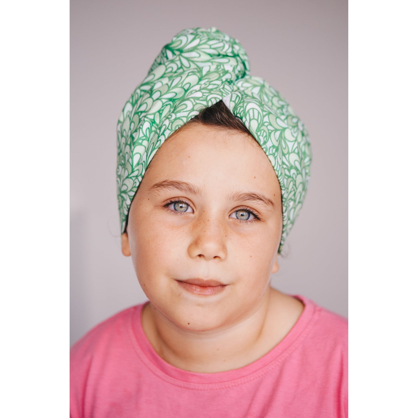 Quick-Dry Hair Towel - Emerald Groove