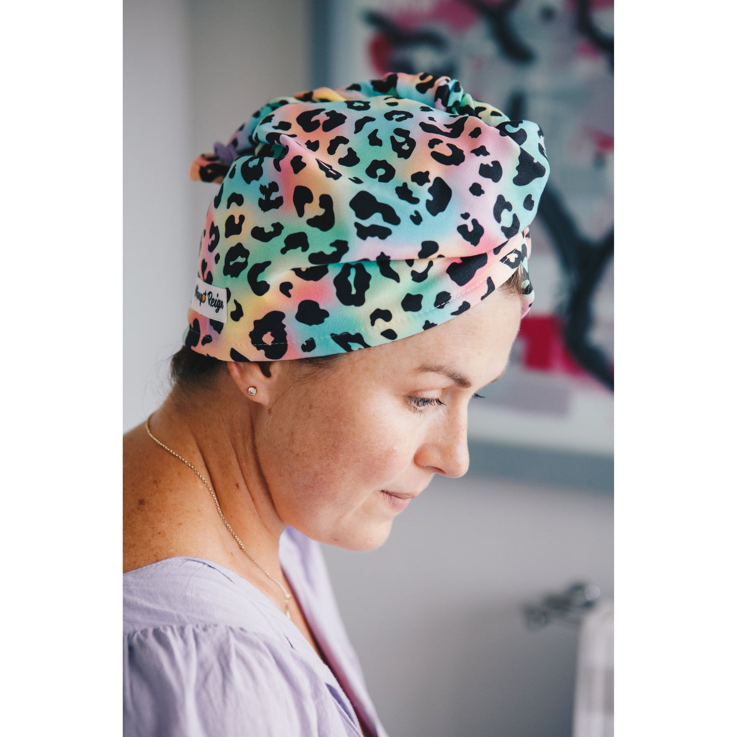 Quick-Dry Hair Towel - Vibrant Leopard